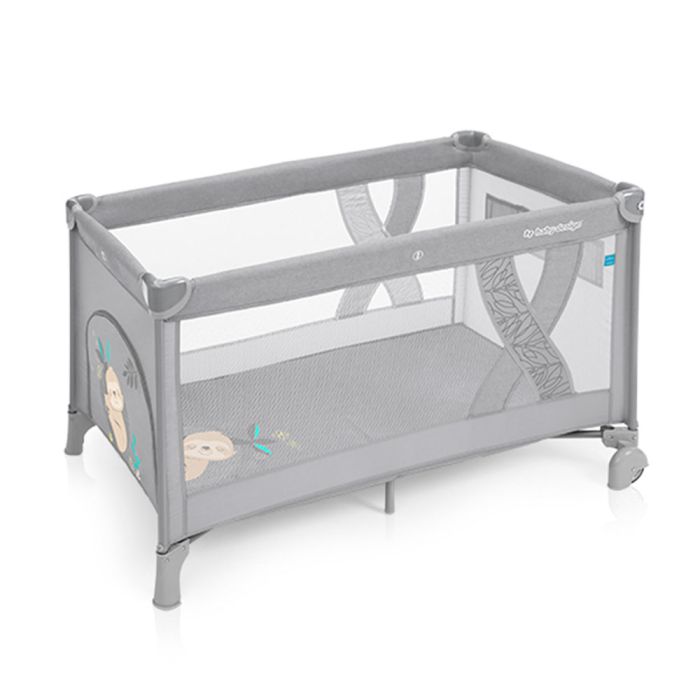 Манеж-ліжечко для подорожей Baby Design Simple (07 Light Gray)