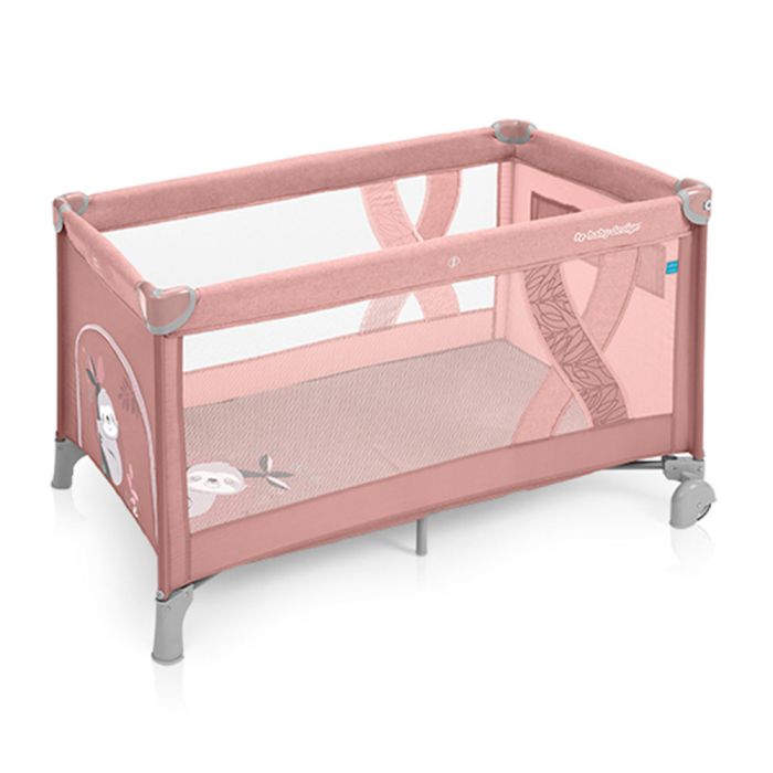 Манеж-кроватка для путешествий Baby Design Simple (08 Pink)