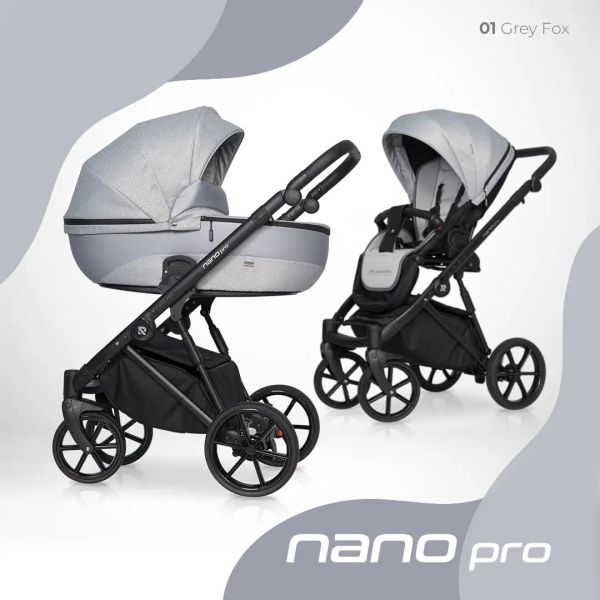 Коляска 2 в 1 Riko Nano Pro 01 Grey Fox