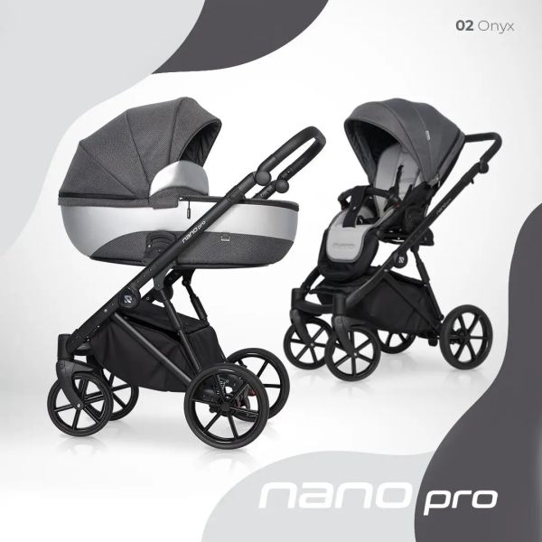 Коляска 2 в 1 Riko Nano Pro 02 Onyx