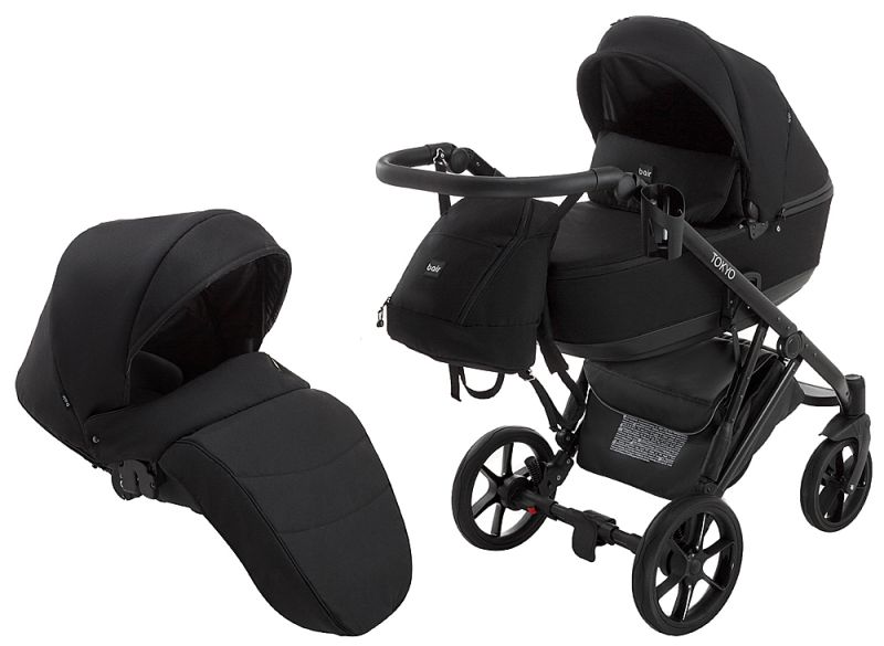 Коляска 2 в 1 Bair Tokyo Soft 2 черный