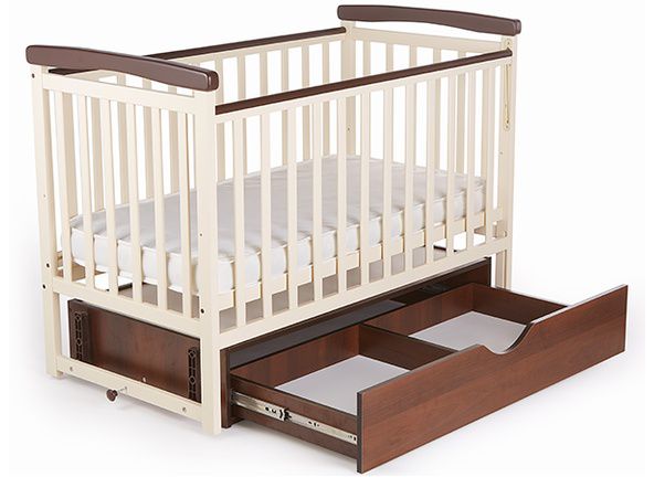 Ліжко DeSon MRIYA combi (з ящиком) ваніль/горіх