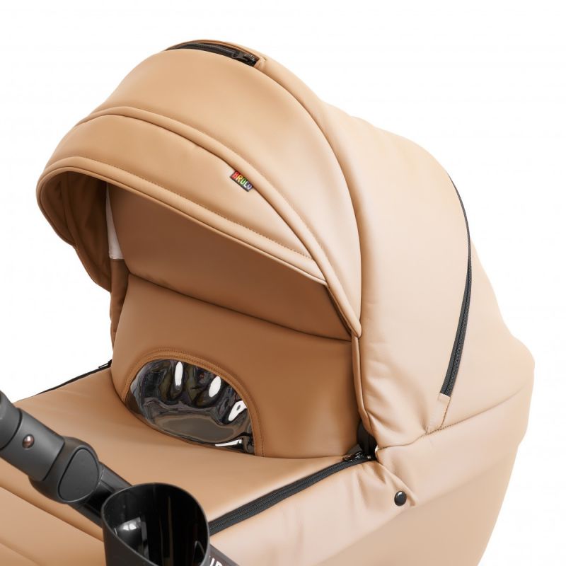 Коляска 2 в 1 Broco Miracle Black (beige, бежевый)