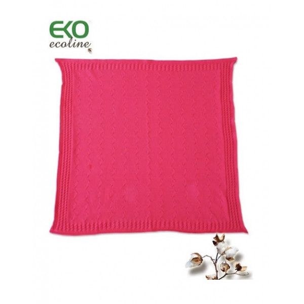 Плед Бавовняний EKO dw-03 фуксія