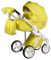 Коляска 2 в 1 Adamex Luciano кожа 100% Q108 лимонный