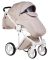 Коляска 2 в 1 Adamex Luciano кожа 100% 11S светло-капучино кожа