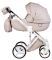 Коляска 2 в 1 Adamex Luciano кожа 100% 11S светло-капучино кожа