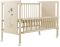 Кровать Babyroom Медвежонок M-01 откидной бок, колеса  бук слоновая кость