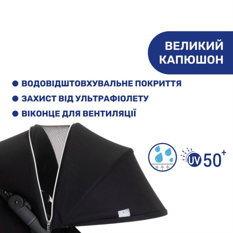 Прогулочная коляска Chicco WE Black