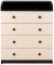 Пеленальний комод Babyroom Комод 4 тел.Big 102x80x50 венге-дуб молочний