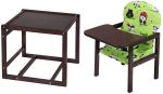 Стільчик-трансформер Babyroom Карапуз-120 тонований МДФ стільниця зелений (сови)
