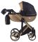 Коляска 2 в 1 Adamex Luciano Polar (Gold) Y828 золотий (шкіра) - чорний