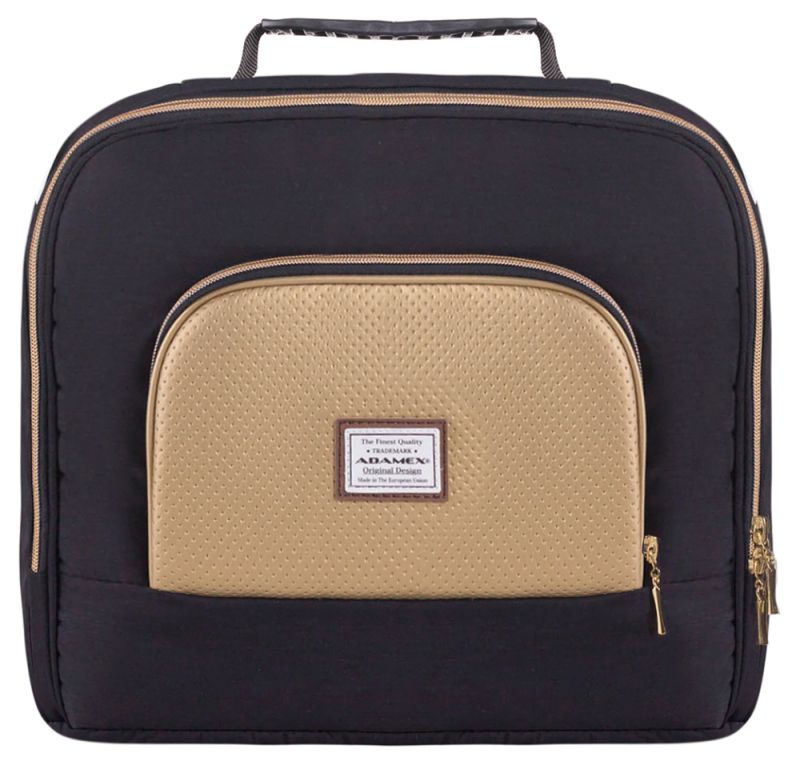Коляска 2 в 1 Adamex Luciano Polar (Gold) Y828 золотий (шкіра) - чорний