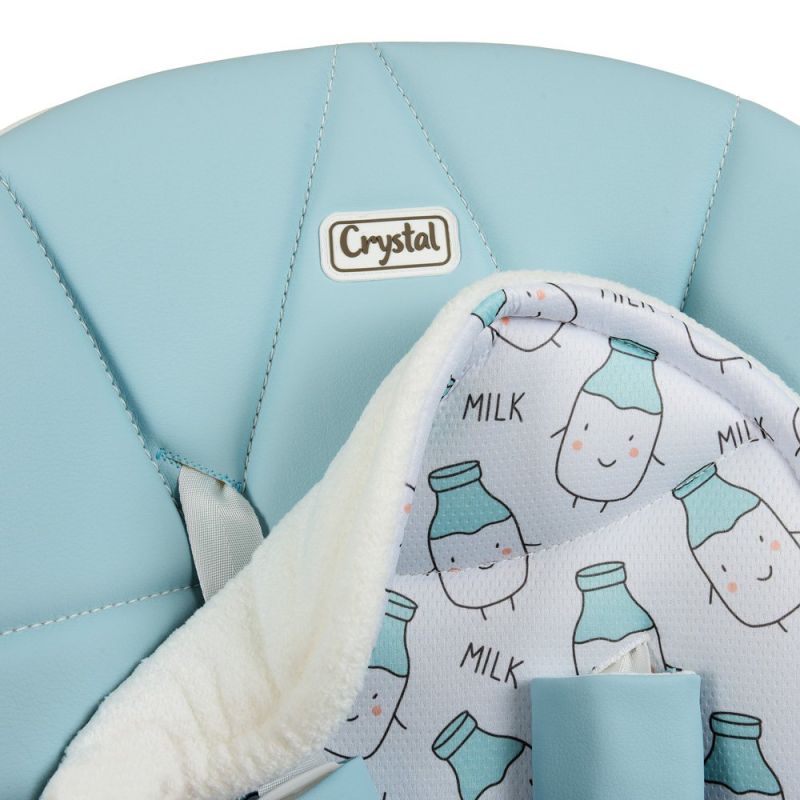 Стульчик для кормления El Camino CRYSTAL ME 1037 Milk Sky Blue