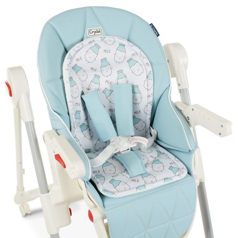 Стульчик для кормления El Camino CRYSTAL ME 1037 Milk Sky Blue