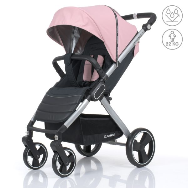Прогулочная коляска El Camino DYNAMIC PRO Pale Pink Прогулочная коляска El Camino DYNAMIC PRO Pale Pink