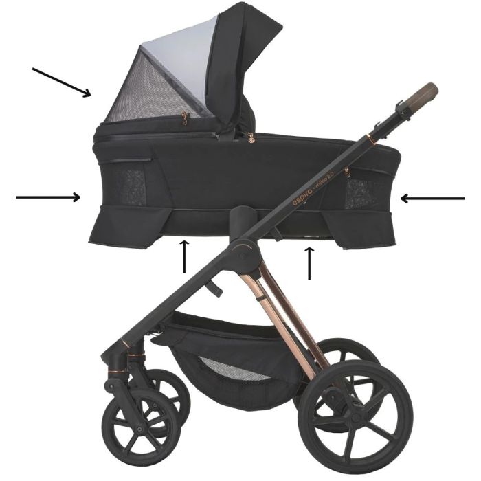 Коляска 2 в 1 Espiro Miloo 2.0 310 Diamond Black