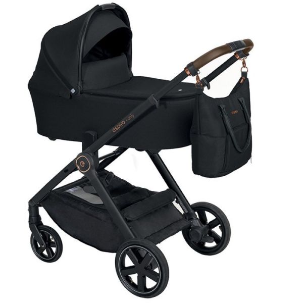 Коляска 2 в 1 Espiro Only New 110 Black Space (чорна рама)