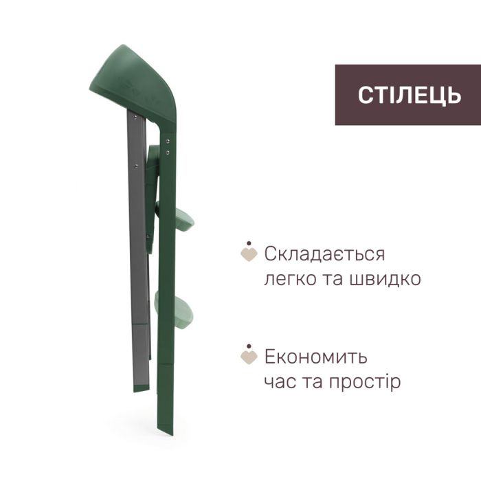 Стульчик для кормления Chicco Crescendo Up 3 в 1 Imperial Green Re-Lux