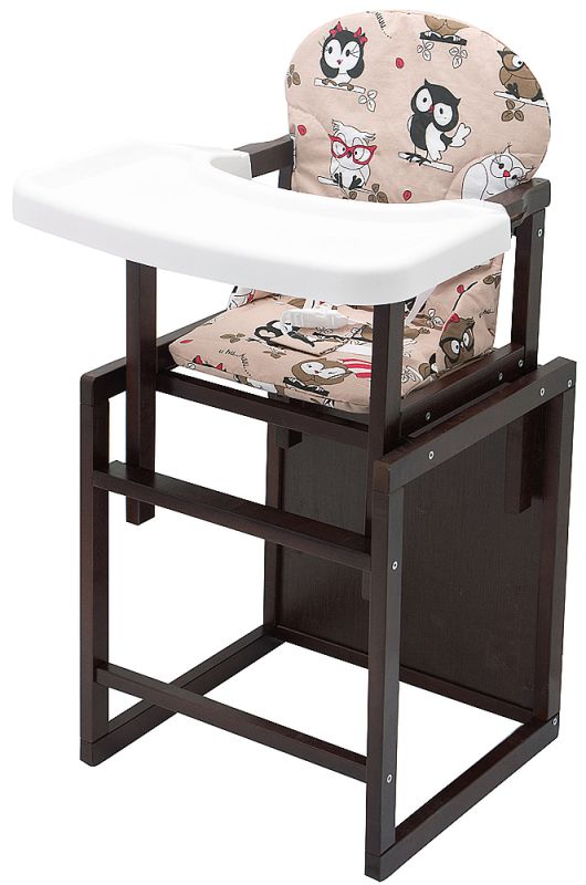 Стульчик- трансформер Babyroom Пони-220 тонированный пластиковая столешница  бежевый (совы)