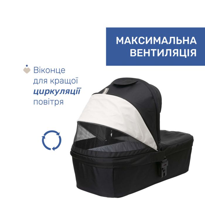 Коляска 2 в 1 Chicco Seety Etna Black