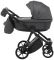 Коляска 2 в 1 Adamex Belissa ECO кожа 100% SA-4 темно-серый
