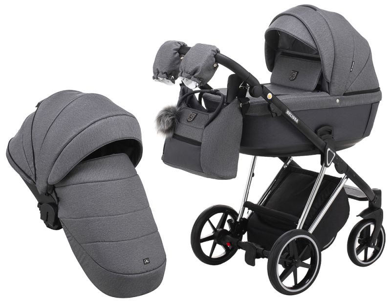 Коляска 2 в 1 Adamex Belissa Special Edidion (Chrome) PS-609