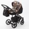 Коляска 2 в 1 Adamex Bibione Flowers (черный)