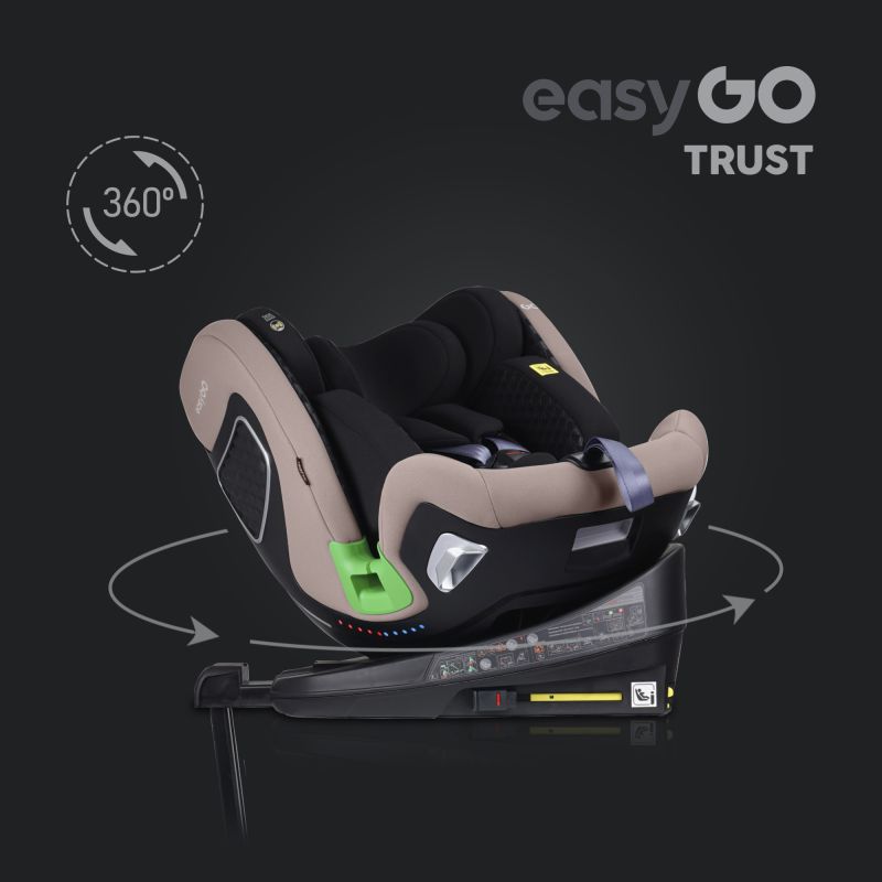 Автокресло EasyGo Trust Isofix Taupe