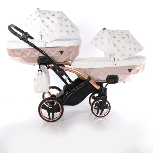 Коляска для двійнят Junama Glow Duo Slim 01 Коляска для двійнят Junama Glow Duo Slim 01