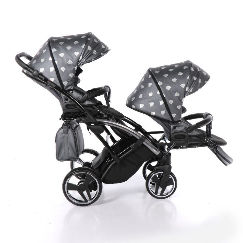 Коляска для двойни Junama Glow Duo Slim 04