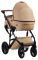Коляска 2 в 1 Bair Leo шкіра 100% GN-44 бежевий Коляска 2 в 1 Bair Leo шкіра 100% GN-44 бежевий
