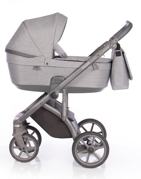 Коляска 2 в 1 Roan Bloom Grey Dots, серый