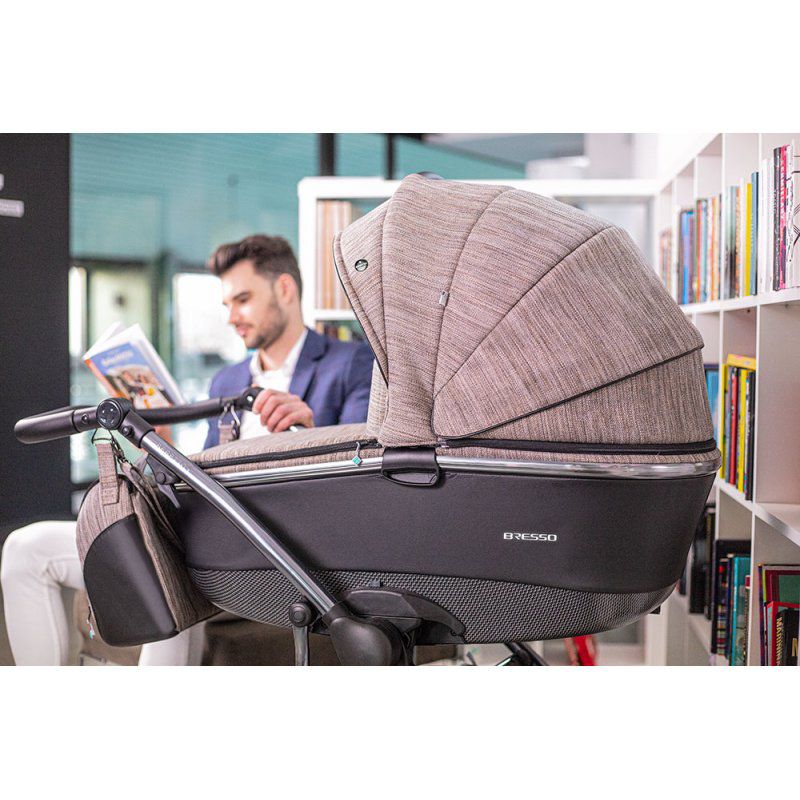 Коляска 2 в 1 Bebetto Bresso Premium DARK 01