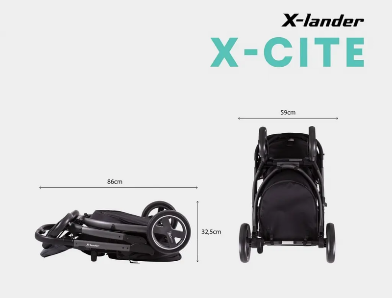 Коляска прогулянкова X-Lander X-Cite Petrol Blue
