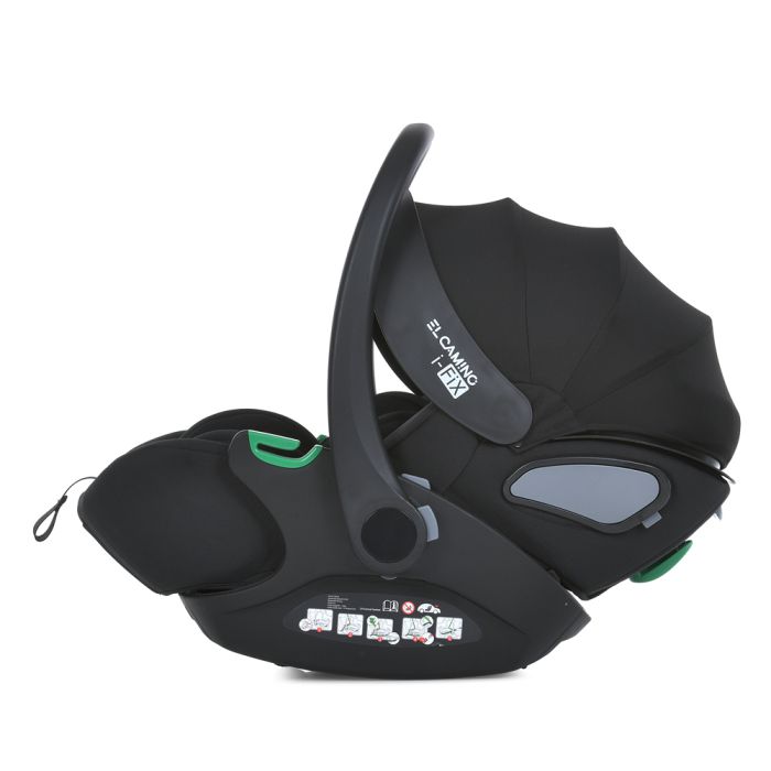 Автокресло El Camino i-FIX ME 1110 Jet Black