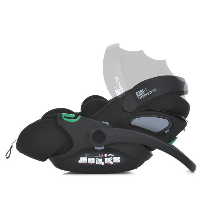 Автокресло El Camino i-FIX ME 1110 Jet Black