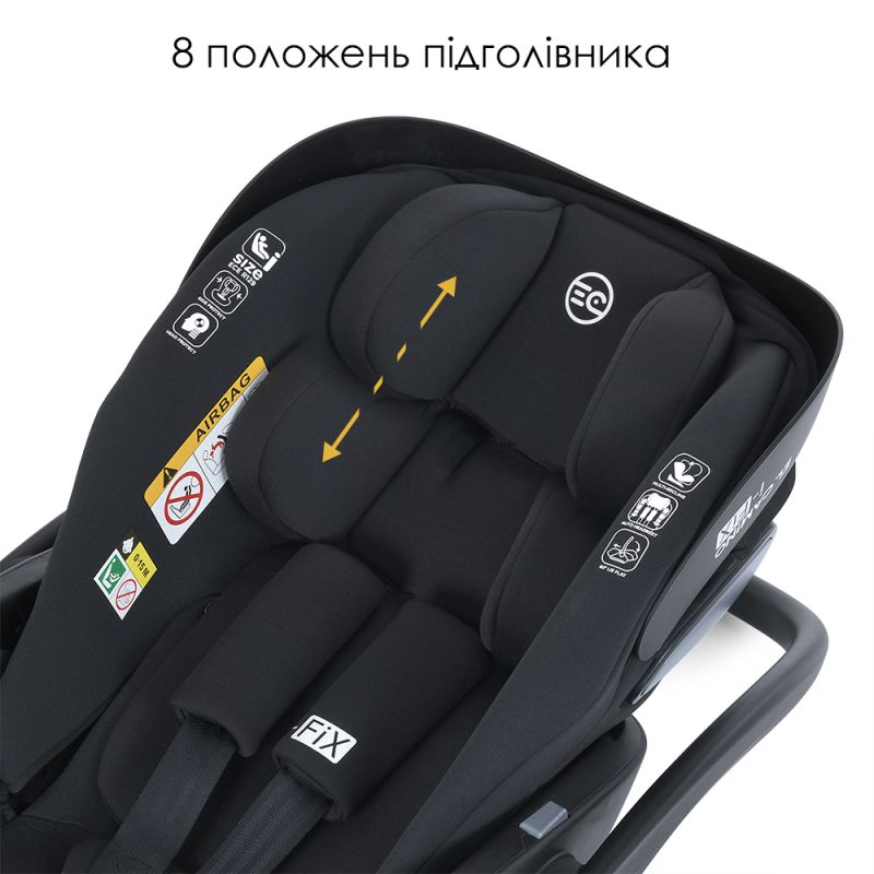 Автокресло El Camino i-FIX ME 1110 Jet Black