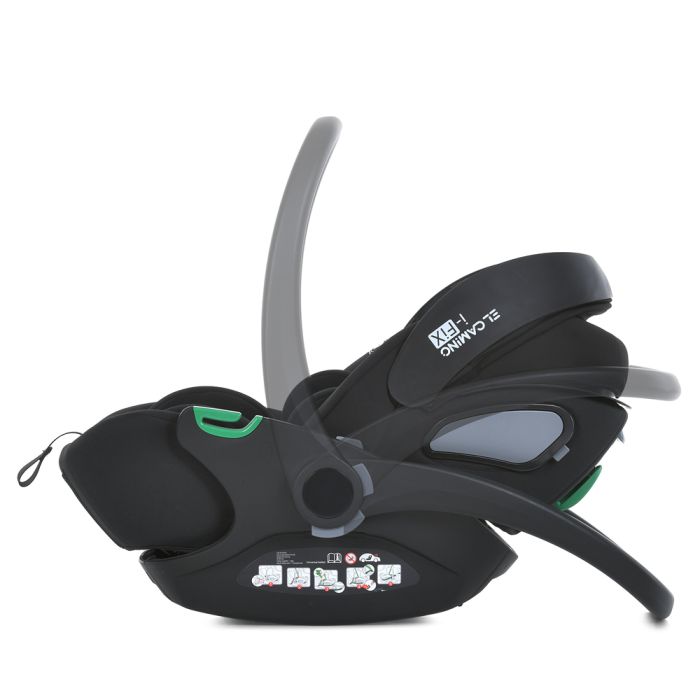 Автокресло El Camino i-FIX ME 1110 Jet Black