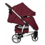 Коляска прогулочная CARRELLO Vista CRL-8505 Ruby Red в льне +дождевик L
