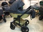 Коляска 2 в 1 Mikrus Onyx 72 черн ткань+золото