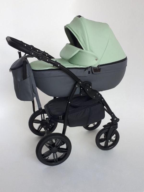 Коляска 2 в 1 Rapido CLE 14 мята+графит