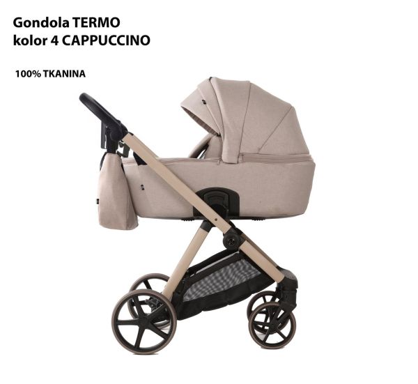 Коляска 2 в 1 Adamex Vivo PS-4 Cappuccino
