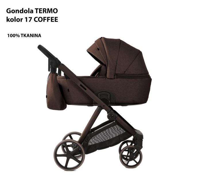 Коляска 2 в 1 Adamex Vivo TK-17 Coffe