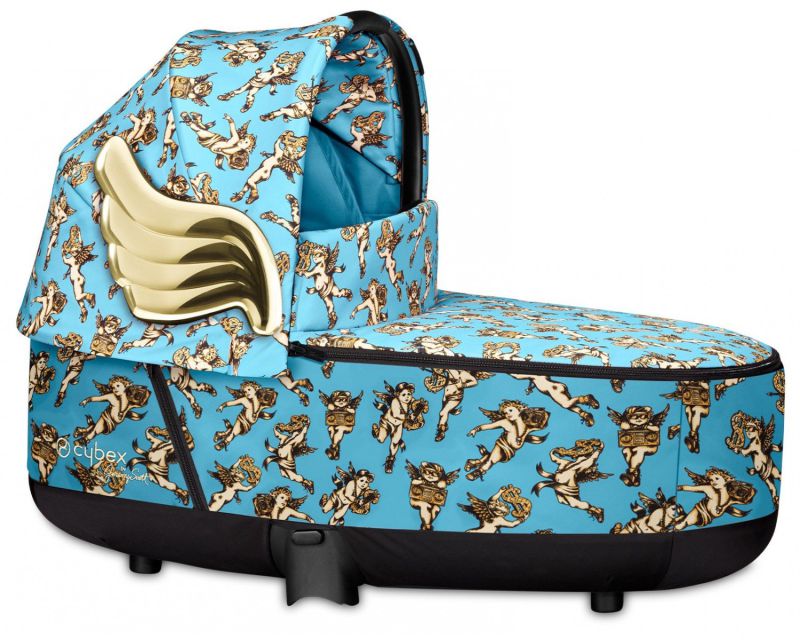Коляска 2 в 1 Cybex Priam (Jeremy Scott Cherubs Blue)