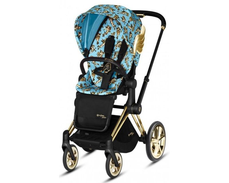 Коляска 2 в 1 Cybex Priam (Jeremy Scott Cherubs Blue)