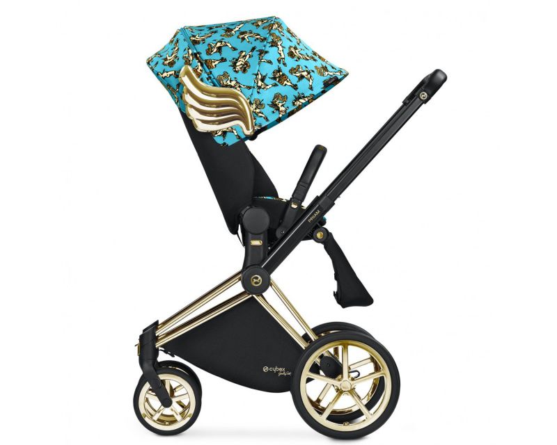 Коляска 2 в 1 Cybex Priam (Jeremy Scott Cherubs Blue)