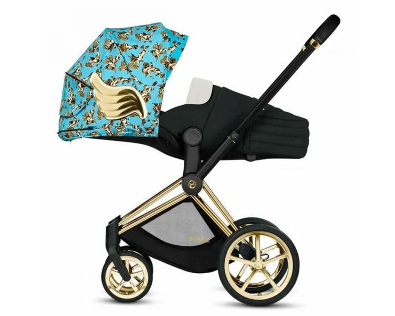 Коляска 2 в 1 Cybex Priam (Jeremy Scott Cherubs Blue)