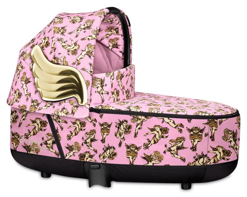 Коляска 2 в 1 Cybex Priam (Jeremy Scott Cherubs Pink)
