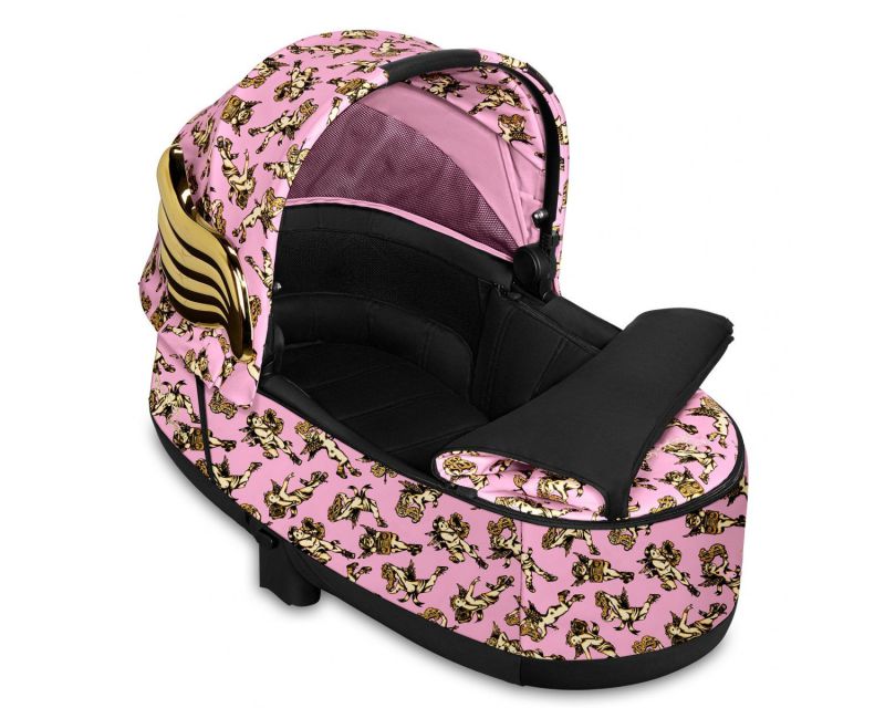 Коляска 2 в 1 Cybex Priam (Jeremy Scott Cherubs Pink)